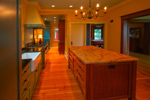 Kitchen overview from outside porch.