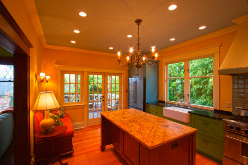 Overview of completed kitchen remodel.