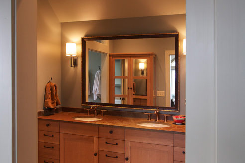 Pocket Door Entrance to Bathroom